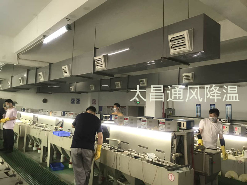 東莞某電鍍車間環(huán)?？照{(diào)降溫案例